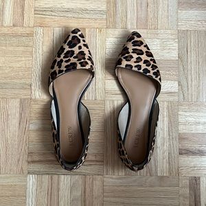 JCrew Mohair Leopard Print Flats